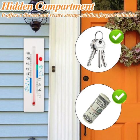 Key Hiders Outdoor, House Spare Key Hider for Safe Storage, Secret Hidden Key Holder for Outside, Hidden Lockbox for Hiding Keys of House Car in Kuwait