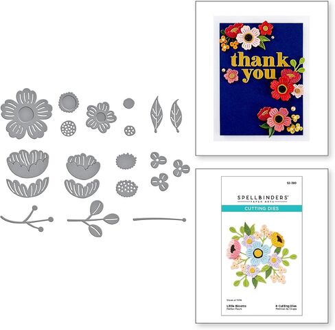 Spellbinders Little Blooms Etched Dies, Metal in Saudi Arabia