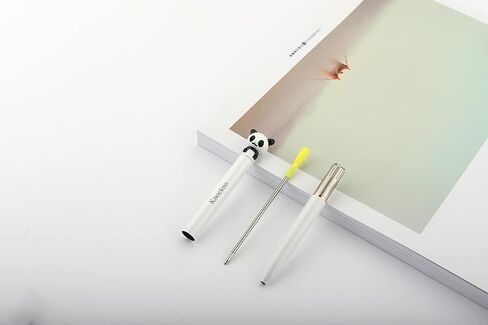 قلم باندا، قلم كتابة هدايا لطيف وفريد ​​من نوعه، قلم هدية لتزيين حفلات المكتب واللوازم المدرسية للنساء البالغات والأطفال البنات، عبوة إضافية واحدة in Saudi Arabia
