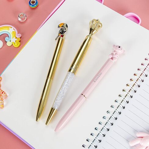 قلم باندا، قلم كتابة هدايا لطيف وفريد ​​من نوعه، قلم هدية لتزيين حفلات المكتب واللوازم المدرسية للنساء البالغات والأطفال البنات، عبوة إضافية واحدة in Kuwait