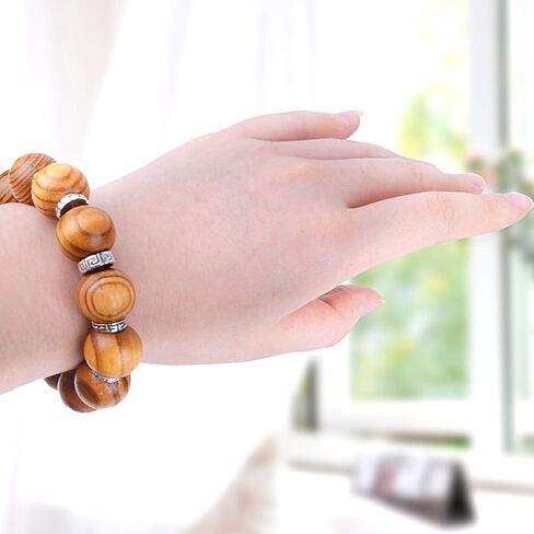 BronaGrand 200pcs 12mm Wood Round Bead Natural Wood Spacer Beads Wooden Beads for Jewelry Making DIY in Saudi Arabia