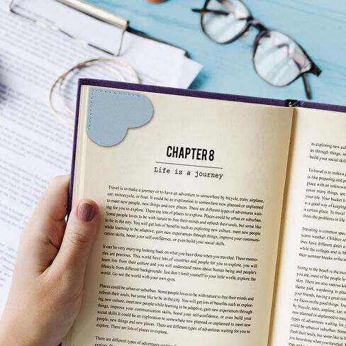12 جهاز كمبيوتر شخصى عيد الميلاد BookClub المرجعية هدية الباستيل الجلود القلب الإشارات المرجعية اليدوية صفحة الزاوية الإشارات المرجعية الجلدية الملونة كتاب الملحقات للطلاب المعلمين عشاق الكتاب القراءة المورد in Saudi Arabia
