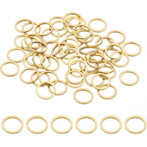 PATIKIL 70mm OD x 68mm ID Earring Beading Hoop, 50Pcs Solid Copper Beading Finding Ring