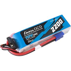 Gens ace G-Tech 2200mAh 11.1V 60C 3S Lipo Battery with EC3 Plug