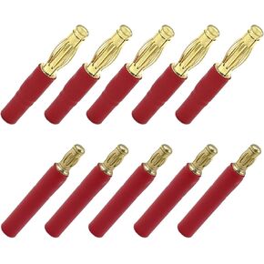 5Pairs 3.5mm Bullet Connector to 4mm Bullet Connector Banana Gold Plug No Wire Adapter for RC Car Boat FPV ESC Motor