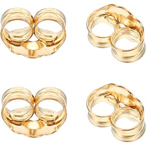 PATIKIL 4 Pcs 14K Gold Filled Earring Backs, Butterfly Locking Earring Backs Replacements Hypoallergenic Metal Earring Stopper Secure Locking Charm for Studs, Heavy Droopy Earrings, Gold