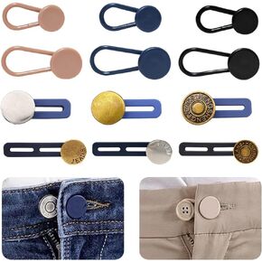 12Pcs Button Extenders for Women and Men's Pants,Skirts Etc Pants Button Extender,Extension Waist 1/1.4 Inche