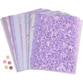 Tupalizy 26 Sheets Textured Scrapbook Paper Junk Journal Supplies Mesh Fabric Decoupage Paper for Journaling Scrapbooking Card Making Embellishments Christmas Holidays DIY Art Crafts,5.5x3.9Inch,Beige