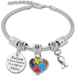Inspirational Gifts for Autism Mom Autism Awareness Jewelry Autism Awareness Gifts for Mom Christmas Birthday Gifts for Autism Mom Appreciation Gifts for Mother Encouragement Gift Autism Mom Gifts