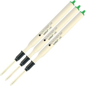 مجموعة Lanier Combo Pack - 3 عبوات - عبوة حبر معجون Monteverde® Soft Roll™ Ballpoint L13 متوافقة مع معظم أقلام الحبر الجاف ذات طراز Lamy® - أخضر (طرف متوسط ​​0.7 مم) in Kuwait