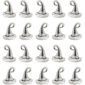 Honbay 30PCS Alloy Witch Hat Charms Wizard Hat Charms Pendant Christmas Hat Pendant for Earrings Bracelets Necklace DIY Jewelry Making