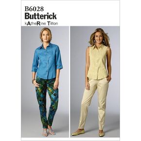 Butterick Patterns B6028F50 Misses' Pants Sewing Template, Size F5 (16-18-20-22-24)
