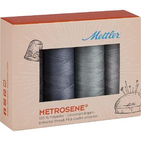 Mettler Metrosene Thread Kits 4/Pkg-Grey, Multiple
