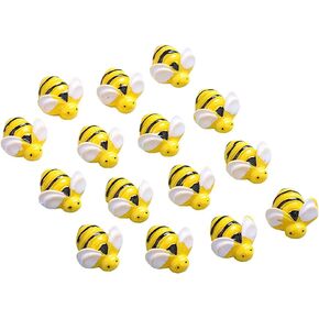 30 Pcs Cute Tiny Bee Resin Flatback Embellishment Mini Bee Bumble Ornaments for Hair Clip DIY Craft Scrapbooking in Saudi Arabia