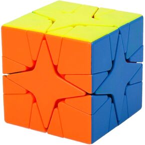 Bokefenuo MoYu Meilong Polaris Speed ​​Cube 57mm Moyu MeiLong Polaris ستيكيرليس بازل سحري لعب للأطفال مكعب