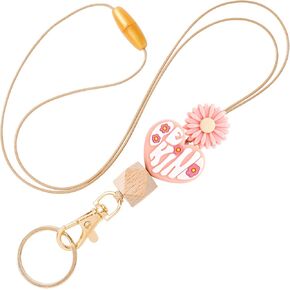 Teacher Lanyard for ID Holder, Silicone Bead Lanyard, Cute Lanyards for ID Badges, Lanyards for ID Badges for Women