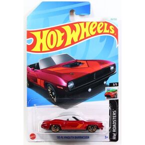 Hot Wheels 2024 #020r 1970 Plymouth Barracuda Dark Red
