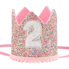 Aprince 2nd Birthday Hat 2nd Birthday Crown Rainbow Birthday Decorations Hair Accessories Rainbow Crown Rainbow Party Hats