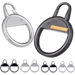 Heavy Duty Zipper Pull Replacement Strong Zipper Handle Zipper Pull Fixer Zipper Tab Repair for Jacket Coat Shoes Luggage Suitcases Bag 8PCS(Black/Silver)