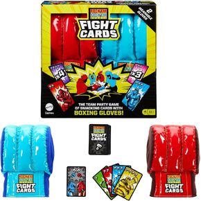 Mattel Games Rock 'Em Sock 'Em Robots Kids Game, Red Rocker vs Blue Bomber, Knock His Block Off
