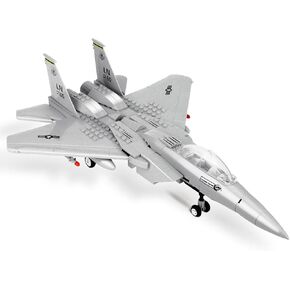 F15 Fighter Egale Military Army Airplane Building Bricks Set- Compatible with Lego Planes and Jets, Gifts of Construction and Military Toys for Military Enthusiasts and Boys (270 Pcs)