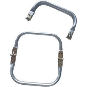 Tuofchyi Metal Purse Frame 10 inch, Rectangle Purse Lock Frame Kiss Lock Clasp Bag Aluminum Tubular Frame Handbag Hardware Replacements for DIY Purse Handle Bag Making Sewing Clutch Crafts, 2Pcs