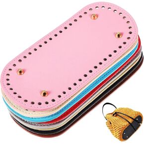 8pcs DIY Handmade Bag Purse Bottoms Bag Cushion Pad Tote Bag Accessories Bag Bottom Insert Leather Wallets DIY Bag Shaper Handbag Base Bags Set Shape