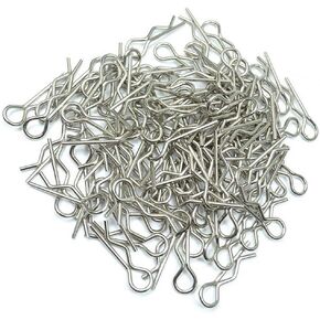 100 Pack Vgoohobby Universal Body Shell Clip Pin Post Spare Part Compatible with HSP Redcat HPI RC 1/10 1/12 Model Car ,Silver