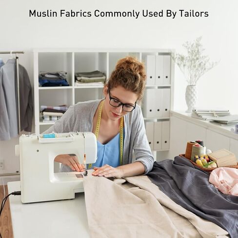 Muslin Fabric,100% Cotton Muslin Linen Cloth Natural Unbleached 63'' x 78.7'' (Big 2 Yard),Muslin Fabric Material for DIY Sewing Apparel in Saudi Arabia