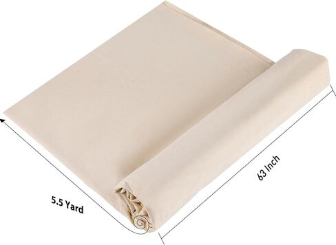 Muslin Fabric,100% Cotton Muslin Linen Cloth Natural Unbleached 63'' x 78.7'' (Big 2 Yard),Muslin Fabric Material for DIY Sewing Apparel in Saudi Arabia