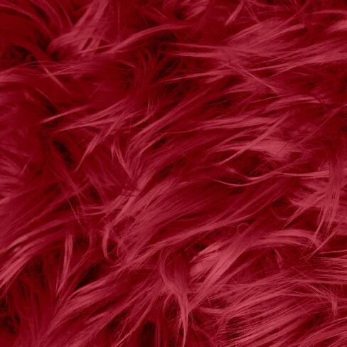 Faux Fur Fabric 20 X 20 Inches, 26 Colors Available, Shaggy Plush Fluffy Fuzzy Shannon Fur Patch for Fursuit, Cosplay, Costume, Dwarf, Craft Supply, Decoration (Yellow) in Saudi Arabia