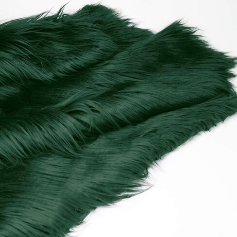 Faux Fur Fabric 20 X 20 Inches, 26 Colors Available, Shaggy Plush Fluffy Fuzzy Shannon Fur Patch for Fursuit, Cosplay, Costume, Dwarf, Craft Supply, Decoration (Yellow) in Saudi Arabia