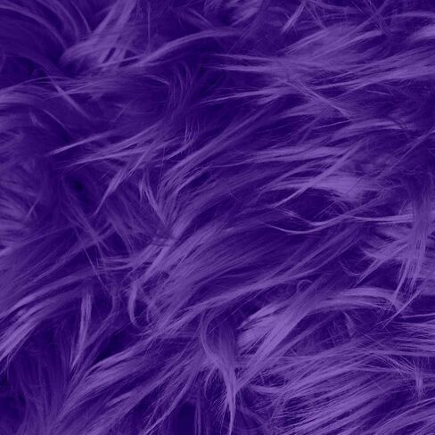Faux Fur Fabric 20 X 20 Inches, 26 Colors Available, Shaggy Plush Fluffy Fuzzy Shannon Fur Patch for Fursuit, Cosplay, Costume, Dwarf, Craft Supply, Decoration (Yellow) in Saudi Arabia