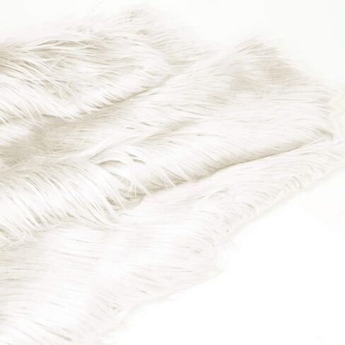Faux Fur Fabric 20 X 20 Inches, 26 Colors Available, Shaggy Plush Fluffy Fuzzy Shannon Fur Patch for Fursuit, Cosplay, Costume, Dwarf, Craft Supply, Decoration (Yellow) in Saudi Arabia