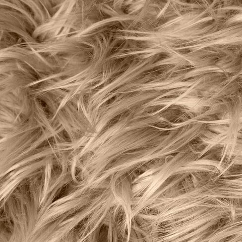 Faux Fur Fabric 20 X 20 Inches, 26 Colors Available, Shaggy Plush Fluffy Fuzzy Shannon Fur Patch for Fursuit, Cosplay, Costume, Dwarf, Craft Supply, Decoration (Yellow) in Saudi Arabia
