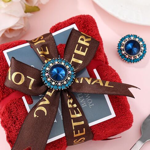 2 Pcs Rhinestone Buttons, Crystal Embellishments Buttons for Clothing Jewelry Making DIY Decoration Bottons for Sewing Crafts Wedding Bridal (Black Rhinestones) in Kuwait