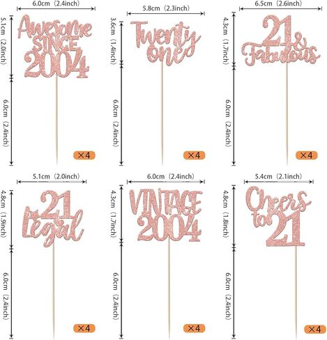 Rsstarxi 24 Pack Sweet 16th Cupcake Toppers Glitter Sixteen 16 Fabulous Vintage 2009 Cupcake Picks for Cheers to 16th Birthday Wedding Anniversary Party Cake Decorations Pink in Kuwait