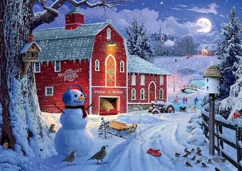 Buffalo Games - David Stevenson - Winter Frolic - 500 Piece Jigsaw Puzzle for Adults Challenging Puzzle Perfect for Game Nights - Finished Puzzle Size is 21.25 x 15.00 in Saudi Arabia