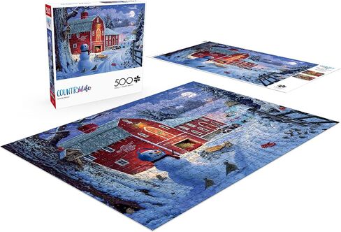 Buffalo Games - David Stevenson - Winter Frolic - 500 Piece Jigsaw Puzzle for Adults Challenging Puzzle Perfect for Game Nights - Finished Puzzle Size is 21.25 x 15.00 in Saudi Arabia
