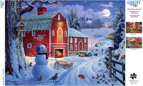 Buffalo Games - David Stevenson - Winter Frolic - 500 Piece Jigsaw Puzzle for Adults Challenging Puzzle Perfect for Game Nights - Finished Puzzle Size is 21.25 x 15.00 in Saudi Arabia