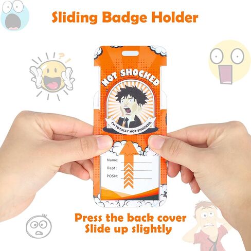 ID Badge Holder with Lanyard & Retractable Heavy Duty Badge Reel & Pen Holder, for Men and Women, Nurse Badge Holder Suitable for Teacher Students (01 Game) in Kuwait