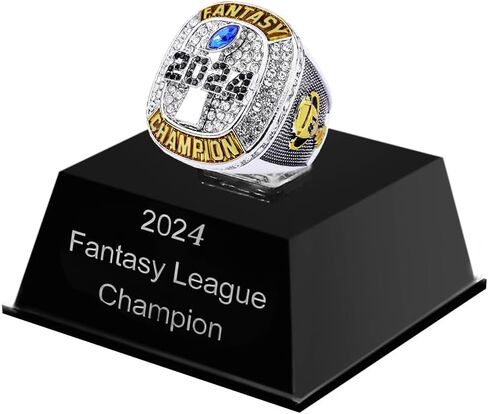 جائزة 2024 Fantasy Football Championship Trophy Ring Award الفائز الرياضي FFL Champion Ring in Kuwait