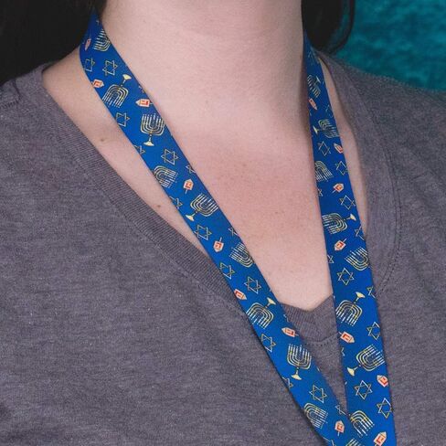 Buttonsmith Holiday Premium Premium Lanyard - Made in the USA in Saudi Arabia