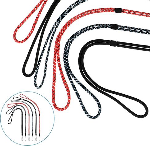6 Pack Adjustable Neck Lanyards 3 Colors Lanyard Length Lanyards For Key Colourful Nylon Neck Strap Lanyard For Id Badge Holder Cellphone Keys Name Badges Usb Whistle Pen in Saudi Arabia