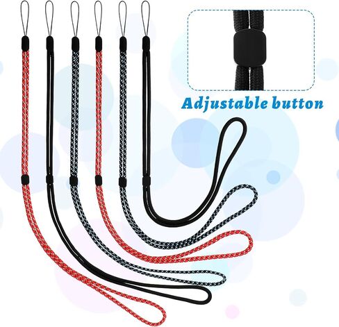 6 Pack Adjustable Neck Lanyards 3 Colors Lanyard Length Lanyards For Key Colourful Nylon Neck Strap Lanyard For Id Badge Holder Cellphone Keys Name Badges Usb Whistle Pen in Saudi Arabia