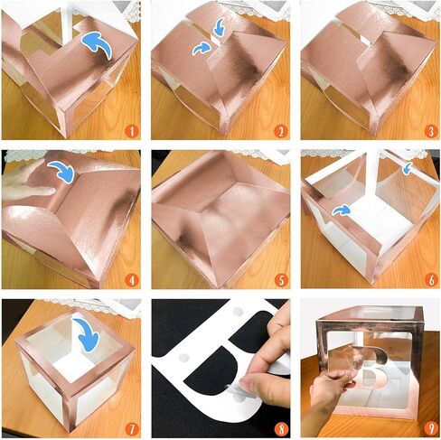 Black Gold Happy New Year 2025 Boxes, Balloon Box with Gold Letters Kit, UNIIDECO Party Decoration Supplies, Photo Background Backdrop in Kuwait