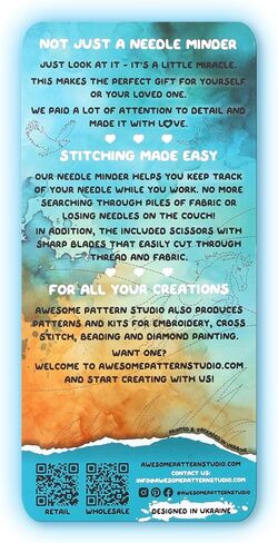 مجموعة أدوات ضبط الإبرة بنمط ستوديو رائع - أداة ضبط الإبرة المغناطيسية لحصان ماندالا + 2 خيط إبرة. دبوس المينا للغرز المتقاطعة والتطريز والحرف اليدوية in Kuwait