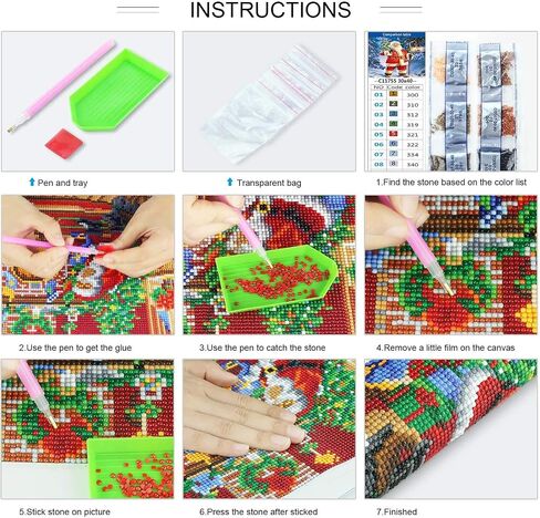 DIY الماس اللوحة العربة سعيد المعسكر كامل الماس عبر غرزة الفن الكريستال الصحافة الرقمية مجموعة الحرفية للبالغين ديكور المنزل هدية 8X12 بوصة in Saudi Arabia