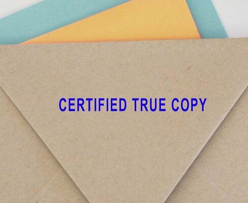Certified True Copy Self Inking Rubber Stamp Custom Colop Office Stationary P20 Mini Stamper in Saudi Arabia