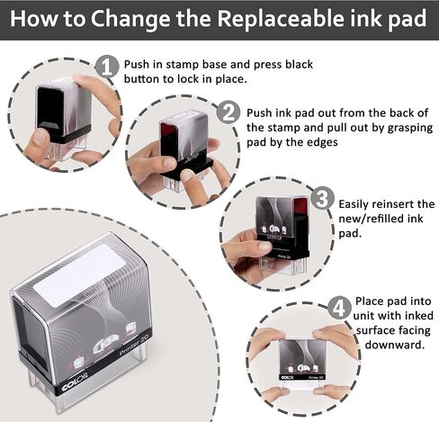 Certified True Copy Self Inking Rubber Stamp Custom Colop Office Stationary P20 Mini Stamper in Saudi Arabia